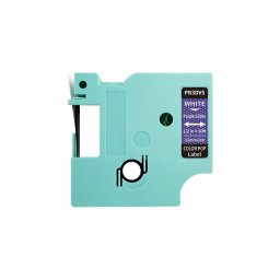 Etichete cu sclipici compatibile DYMO LabelManager, 12 mm, alb pe roz, pentru cadouri si proiecte creative, PR3DV5