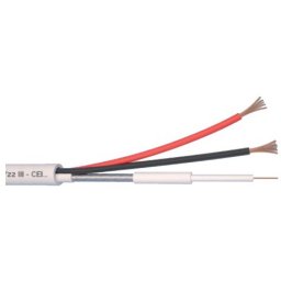 Cablu Microcoaxial + alimentare 2x0.5