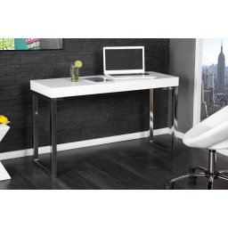 MAN102 - Masa de Birou 120 cm, masuta, consola, make-up, machiaj, cosmetica, office - Alb