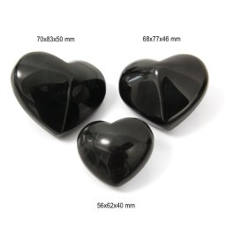 Inima Obsidian Curcubeu Natural - 56-70 x 62-83 x 40-50 mm - 1 Buc