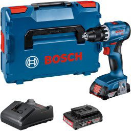 Burghiu GSR 18V-45 Professional 18V 2x Li-Ion 2.0Ah in L-BOXX Negru-Albastru