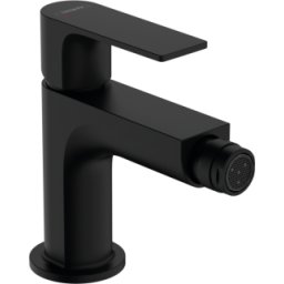 Baterie bideu Hansgrohe Rebris E ventil pop-up negru mat