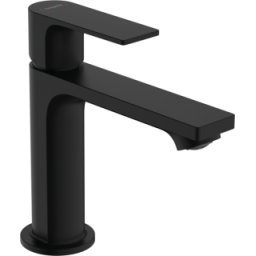 Baterie lavoar Hansgrohe Rebris E 110 ventil pop-up negru mat