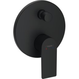 Baterie cada dus Hansgrohe Rebris E montaj incastrat negru mat