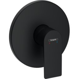 Baterie dus Hansgrohe Rebris E montaj incastrat negru mat