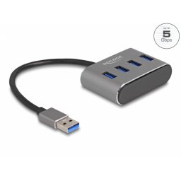 HUB USB 3.2 Gen1 la 4 x USB-A, Delock 63190