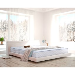Saltea Ortopedica Bedora Ice Touch Memo Latex iSomn 90x200 cm, 7 zone, memory foam, latex, medie/moale, 20 cm, anatomica, ergonomica, husa antialergica