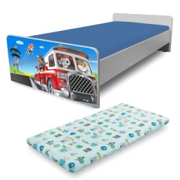 Pat copii Economic Paw Patrol 2, 2-12 ani cu saltea inclusa