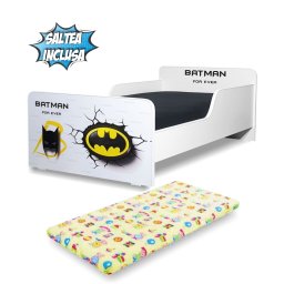 Pat copii Start Batman 2-8 ani cu saltea inclusa