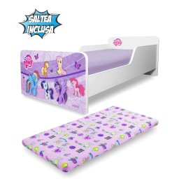 Pat copii Start Pony 2-8 ani cu saltea inclusa