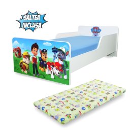 Pat copii Start Paw Patrol 2-12 ani cu saltea inclusa