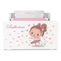 Pat copii Balerina P2 2-12 ani cu 2 protectii laterale detasabile
