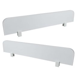 Set 2 paravane detasabile protectie pat copii - Alb 70 x 14 cm