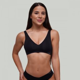 GymBeam Sutien fără cusături Black XS