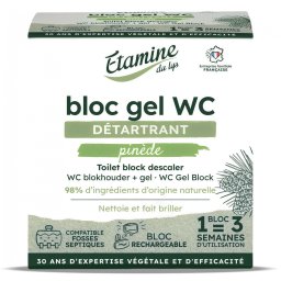 Pastila gel + suport pentru curatare si detartrare toaleta, parfum pin si eucalipt Etamine
