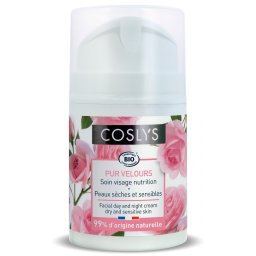 Crema hidratanta BIO zi si noapte, ten uscat si sensibil, cu trandafiri Coslys