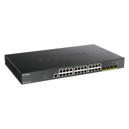 Switch D-Link 24-port Gigabit PoE Smart Managed Switch with 4x 10G SFP+ ports, 370Watts