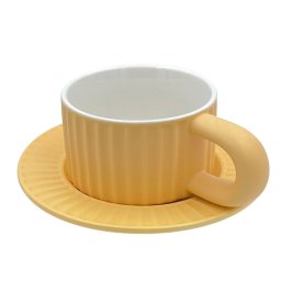 Set Ceasca si Farfurie din Ceramica, KLEIN, 250ml