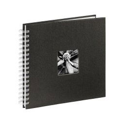 Hama - Album foto spiralat 28x24 cm, 50 pagini, negru