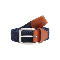 JACK & JONES Curea albastru / maro / argintiu
