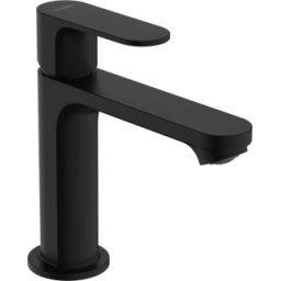 Baterie lavoar Hansgrohe Rebris S 110 ventil pop-up negru mat