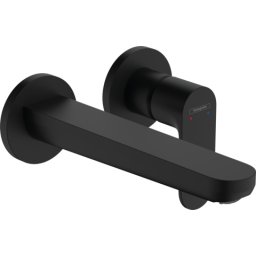 Baterie lavoar perete Hansgrohe Rebris S pipa 200mm negru mat