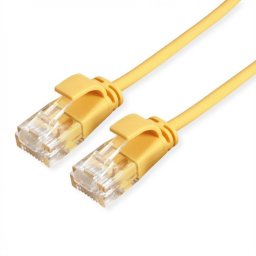 Cablu de retea RJ45 MYCON Slim UTP Cat.6A LSOH 1m Galben, CON3923