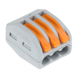 Conector rapid 3x Wago 0.08 - 2.5mm2 400V 32A, 222-413