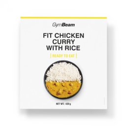 GymBeam FIT Pui curry cu orez Ready to eat 6 x 420 g