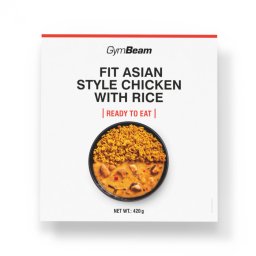 GymBeam FIT Pui în stil asiatic cu orez Ready to eat 6 x 420 g