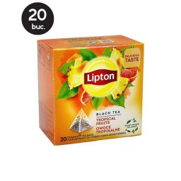 20 Plicuri Ceai Negru cu Fructe Tropicale - Lipton