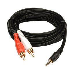 Cablu Audio Stereo Jack La RCA, 5 M, Gembird