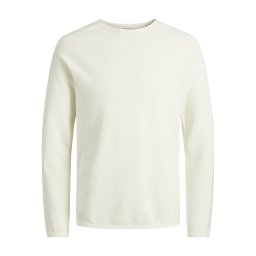 JACK & JONES Pulover 'JJEHill' alb natural