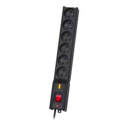 Prelungitor LESTAR LX 610 G-A, surge protector, 1.5m, black 6 AC outlet(s) 230 V