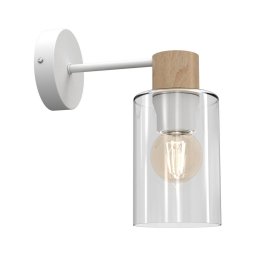 Lampă de perete MADERA 1xE27/60W/230V albă/lemn