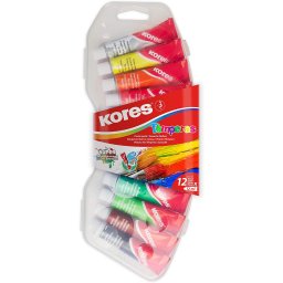 Tempera 12 culori 12ml Kores