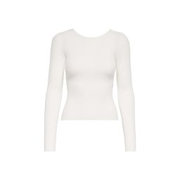 ONLY Top Onlemmy Ls Back Detail Knt 15283423 11-4201 TCX cloud dancer