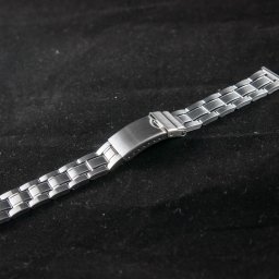 Bratara metalica reglabila argintie capete drepte 18 si 20mm - 31014