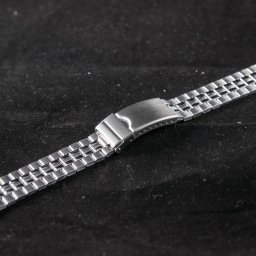 Bratara metalica reglabila argintie capete drepte 16 - 21mm - 20488
