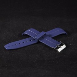 Curea din poliuretan curbata albastra 22mm - 35993