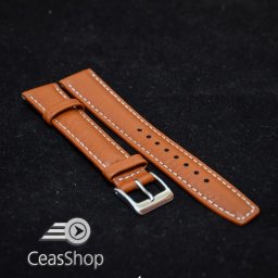 Curea piele buffalo captusita maro 18 mm - 34843