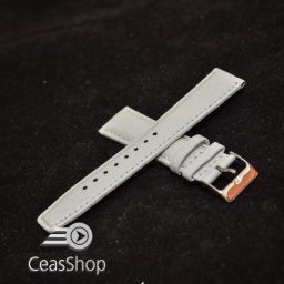 Curea piele buffalo captusita alba 20 mm - 34849