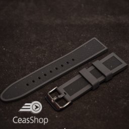 Curea silicon neagra ceas sport 24mm - 38068
