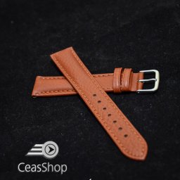 Curea piele buffalo captusita pe jumatate maro deschis 20 mm - 34865