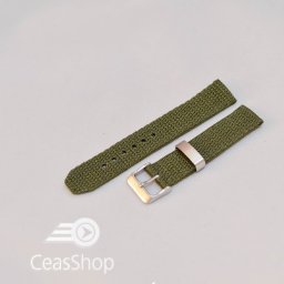 Curea din tesatura de nylon verde 18mm - 34090