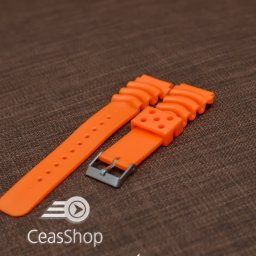 Curea poliuretan portocalie 20mm(26mm) - 39932