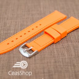 Curea silicon portocalie 20mm - 35699