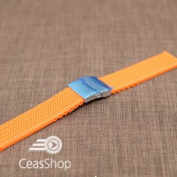 Curea silicon portocalie 22mm - 33573