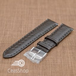 Curea piele Napoli captusita neagra 20mm - 19713