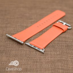 Curea piele portocalie Apple Watch - 42mm